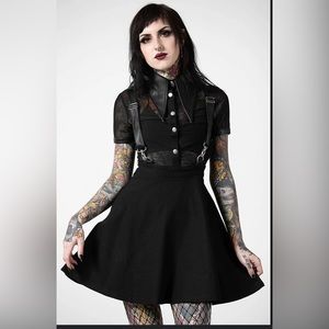 Killstar Cosmic Katy Suspender dress NWT